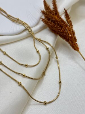 Çelik 3'lü Dorika Kolye