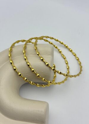 Çelik 3'lü Burma Ajda Bilezik 6.0 mm