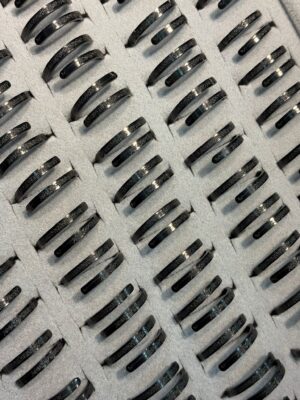 Çelik Siyah Ayetel Kürsi Yüzük (Ayarlanabilir)