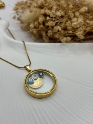 Çelik Açılabilir Çeyrek Kolye