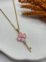 Çelik Premium Yonca Kolye