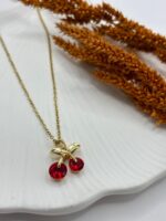 Çelik Kiraz Kolye