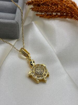 Çelik Kurbağa Kolye