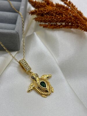 Çelik Kurbağa Kolye