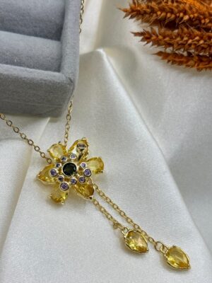 Çelik Papatya Kolye