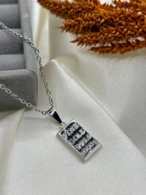 Çelik Gümüş Renk Gram Altın Kolye