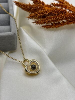 Çelik 100 Dilde Seni Seviyorum Kolye