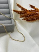 Çelik Gold Zincir Kolye 45 cm