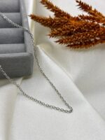 Çelik Gümüş Renk Zincir Kolye