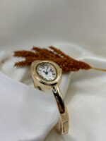 Beyaz Gold Premium Kelepçe Saat