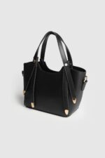 Kadın Clara Şık Ve Kullanışlı Askılı Çanta Siyah