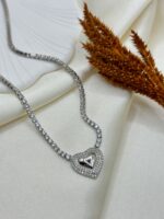 Vip Çelik Taşlı Kolye