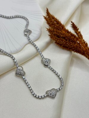 Vip Çelik Taşlı Kolye