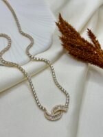 Vip Çelik Taşlı Kolye