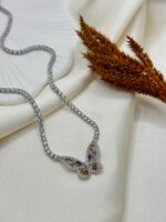 Vip Çelik Taşlı Kolye