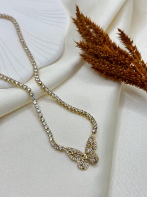 Vip Çelik Taşlı Kolye