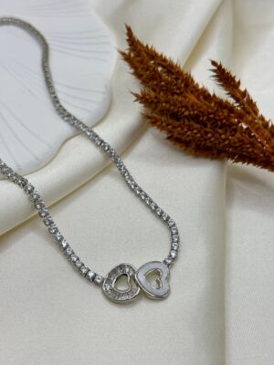 Vip Çelik Taşlı Kolye