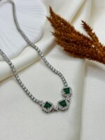 Vip Çelik Taşlı Kolye