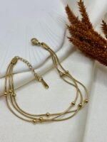 Çelik Gold 3'lü Dorika Bileklik