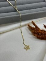 Çelik Taşlı Y Kolye