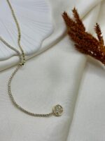 Çelik Taşlı Y Kolye