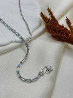 Çelik Taşlı Y Kolye