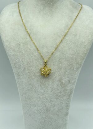 Çelik Gold Dönen Kolye