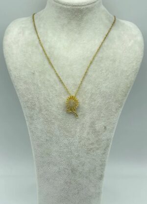 Çelik Gold Dönen Kolye