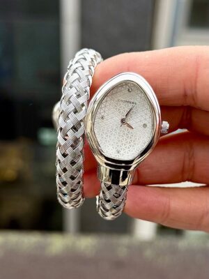 Gümüş Renk Yılan Saat