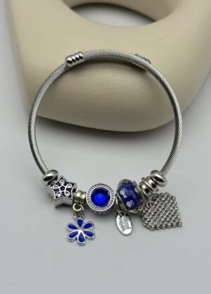 Çelik Silver Charm Bileklik