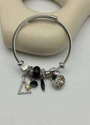 Çelik Silver Charm Bileklik