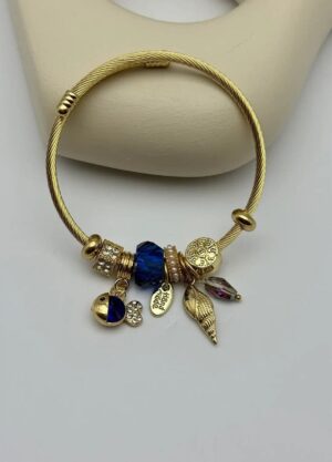 Cheini Toptan Takı Satışı 31 Çelik Gold Charm Bileklik