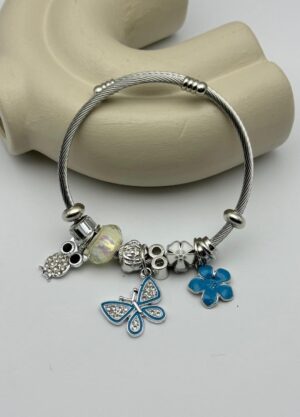 Cheini Toptan Takı Satışı 100 Çelik Silver Charm Bileklik