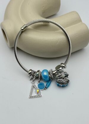 Cheini Toptan Takı Satışı 94 Çelik Silver Charm Bileklik