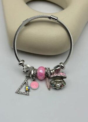 Cheini Toptan Takı Satışı 83 Çelik Silver Charm Bileklik